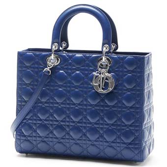 Dior クリスチャンディオール スーパーコピー ハンドバッグ LADY DIOR ダークブルー cal44561 m578 レディース